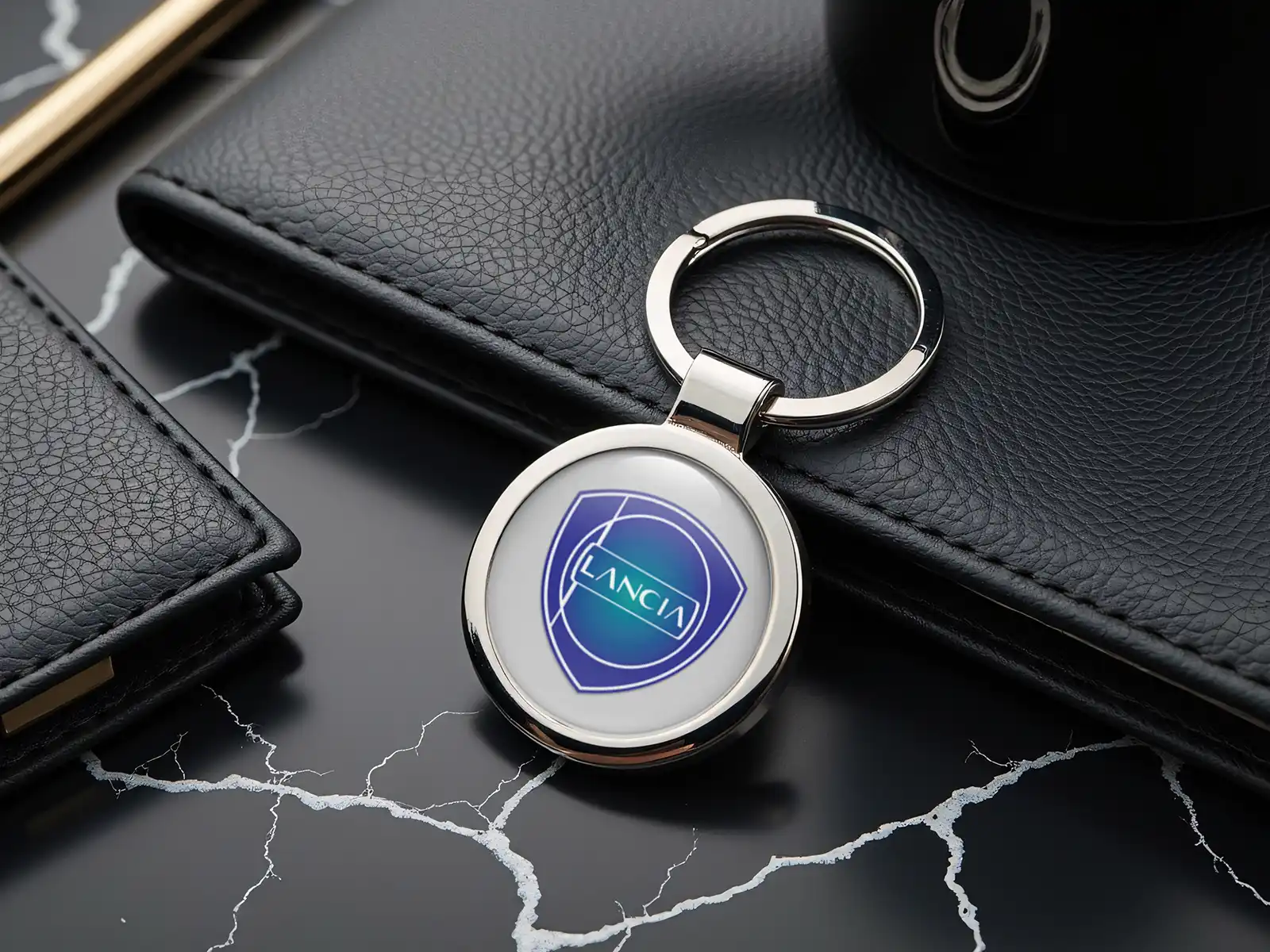 Lancia Portachiavi Personalizzato Stile con Foto Bombata